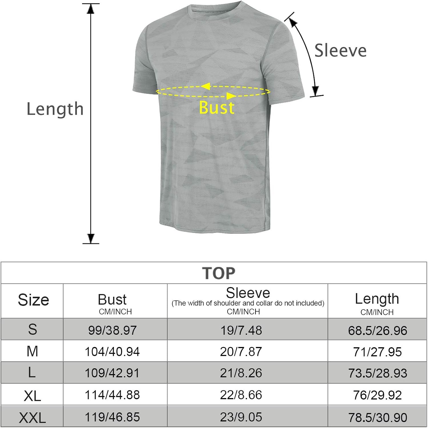 Men's Athletic T-Shirts, Cool Dry Fit Short Sleeve Workout Shirts, Crew Neck Sports Gym Running Fitness Tee Tops: Clothing