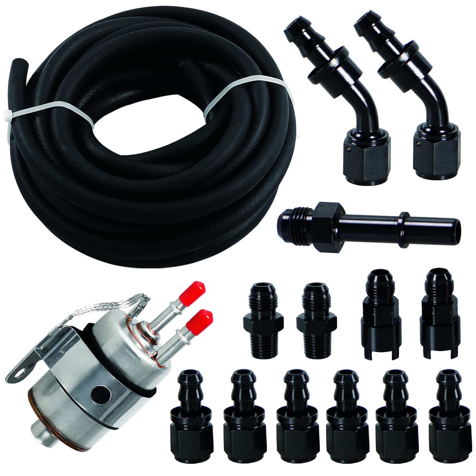 Photo 1 of YESHMA 6AN 25 Fuel Injection Line Fitting Adapter Kit EFI FI w/Filter/Regulator 58 PSI Replacement for C5 Corvette
