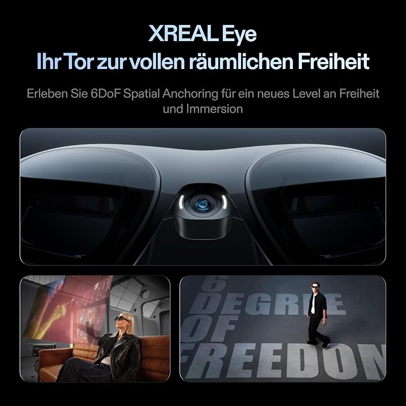 One Pro AR Brille mit X1 Chip, 171" 120Hz HD Display, Native 3DoF