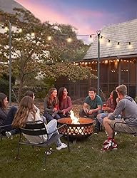 LOPANNY String Light Poles - 9.8FT Light Poles for