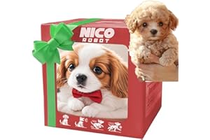 ubararyen 2025 New Robot Dog for Adults, AI Robotic Dog, Nicoo - My Realistic Robot Puppy That Acts Like a Real Puppy - Walking, Barking, Tail Wagging (Set D)