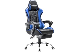 Homall Gaming Chair, Computer Chair with Footrest and Massage Lumbar Support, Ergonomic High Back Video Game Chair with Swive