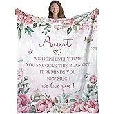 BUUGVIIL Aunt Gifts, Gifts for Aunts from Niece Nephew, Auntie Gift Ideas for Valentines Day Birthday Mothers Day, Best Aunt Ever Gift Throw Blanket 50"x60"
