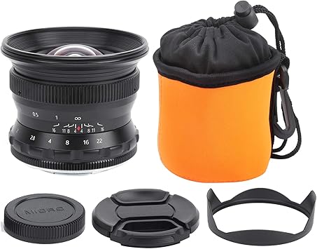 12mm F2 M43 Mount Wide Angle Large Aperture Fixed Focus Fisheye Scenery Lens Camera Accessories for GH5GM10