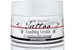 Telanshare Tattoo Numbing Cream, Long Lasting 6-8 Hours