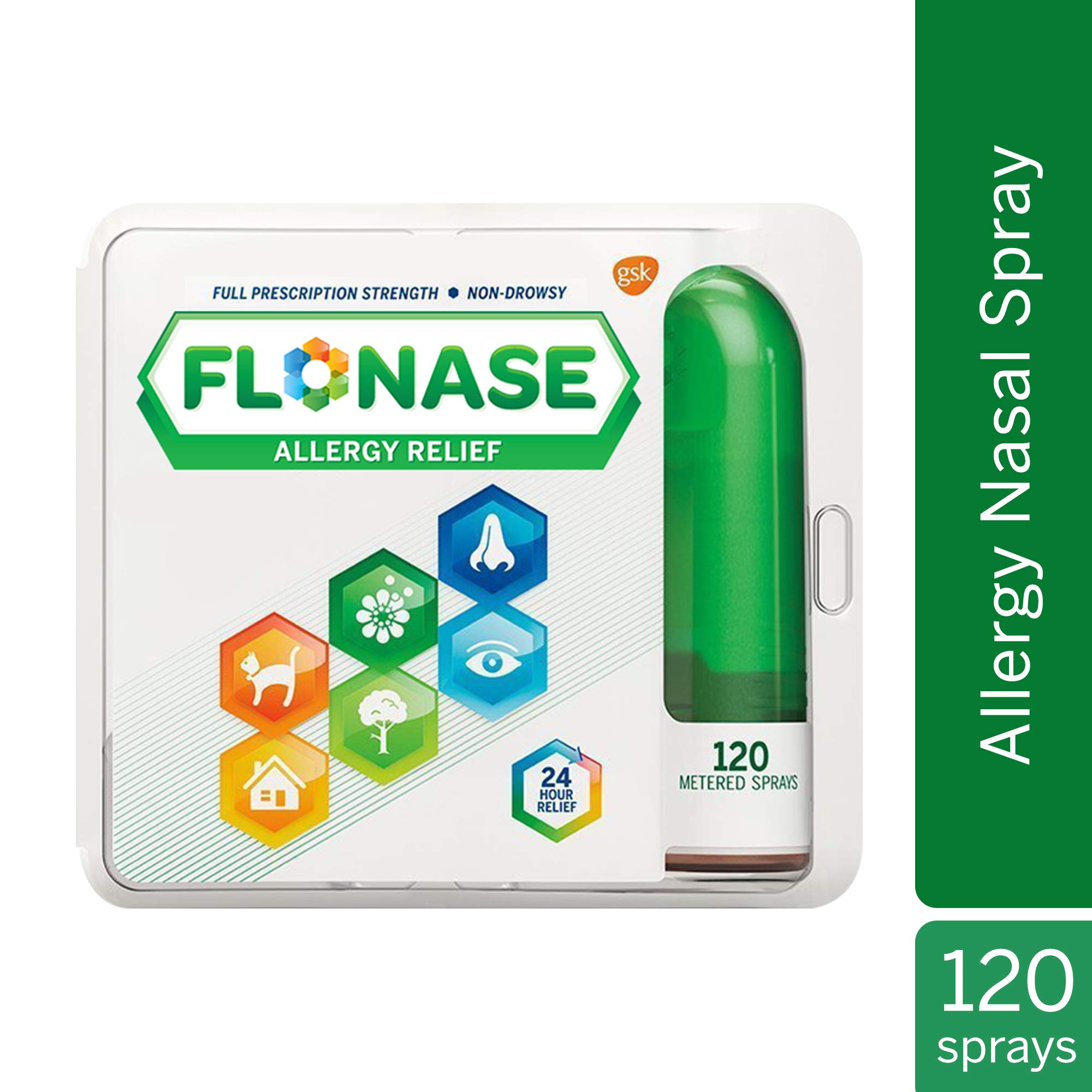 Flonase Nasal Spray for Allergy Relief, 24Hour NonDrowsy Allergy