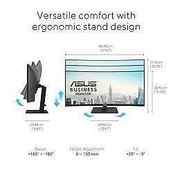 ASUS 34” Curved USB-C Docking Monitor