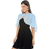 Shawl and Wraps for Evening Dress Chiffon Shawls Wedding Shrug Guest Bridesmaid Cape Scarves for Womens