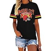 Football Shirts for Women Game Day Tshirt Football Team Fans Gift Tees Sport Season Short Sleeve Tops