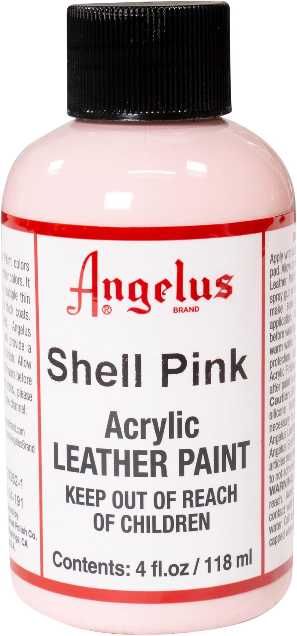 Angelus Acrylic Leather Paint - Flexible, Non-Toxic, Water Based