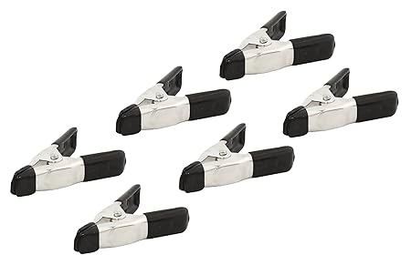 Rolson Federklemme, 50 mm, 6 Stück