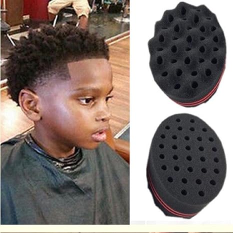 Lookatool For Dreads Afro Locs Twist Curls Coil Magic Tool Wave Barber Hair Brush Sponge