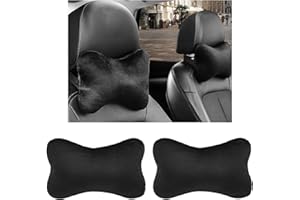 2PCS Car Pillow for Headrest,Breathable Car Neck Pillow with Elastic PP Cotton Core for Support & Relief of Neck Fatigue,Soft