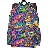 Guiteinyi Kids Frog Backpack Large Capacity Teenager Bag Casual Backpacks For Children Boys Girls School