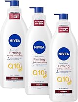 NIVEA Q10 60+ Mature Skin Body Lotion 400ml Triple Pack Argan Oil Q10 view 1