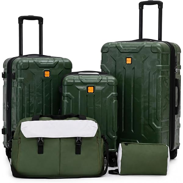 Amazon.com | Merax 4 Piece Luggage Set, ABS Hard Shell Lightweight