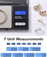 Zacro Digital Kitchen Scale 200g/0.01g Pocket Jewelry Scale with LCD Display view 2