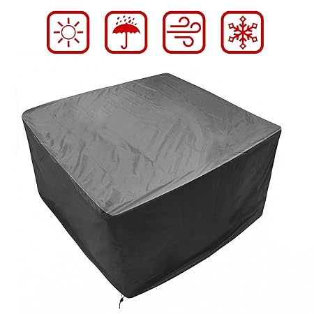 TEPSMIGO Abdeckplane Gartenmöbel,Schutzhülle Gartenmöbel,Gartenmöbel Abdeckung,Abdeckhaube Gartenmöbel Premium Heavy Duty Was