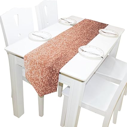 Amazon Com Alaza Table Runner Home Decor Hipster Rose Gold