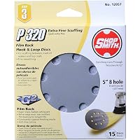 ALI INDUSTRIES 3720 8 Hole Hook And Ladder 320 25 CT Grit Disc, 5-Inch...