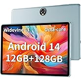 Android 14 Tablet 11inch, 12GB+128GB+512GB, Support Face Unlock,18W Fast Charging with 8000mAh Large Battery ,Fastest Dual Wi