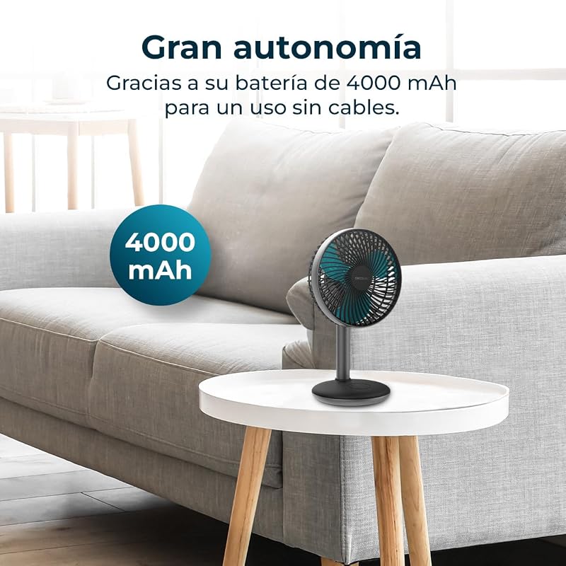 Ventilador de Sobremesa EnergySilence 4000 Portable Desk Dark Ice