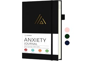 KUMEER Guided Anxiety Journal for Women and Men, Therapy Journal with Repetitive Cognitive Behavioral Therapy Prompts, Mindfulness Journal to Improve Mental Health, Anti-Anxiety & Self-Care Journal