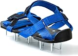 Bakulala Lawn Aerator Shoes Heavy Duty 2 Inch Spikes Adjustable Straps Blue view 6