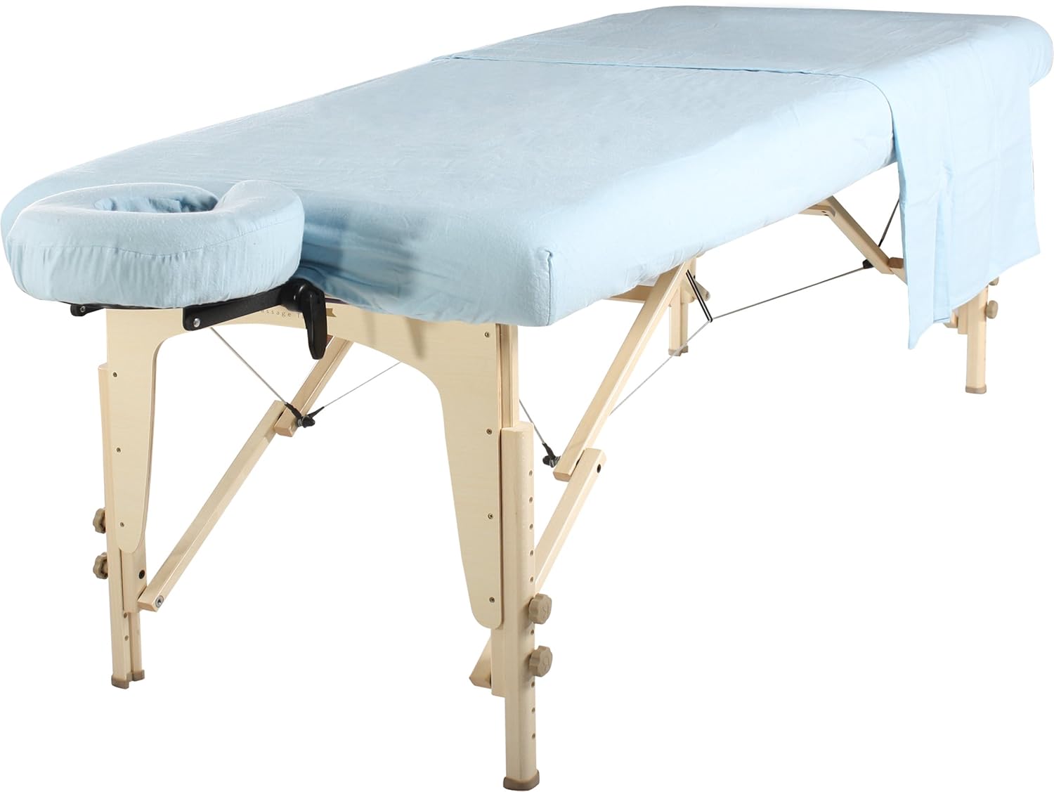 Master Massage Table Flannel Sheet Set 3 In 1 Table Cover, Face Cushion Cover, Table Sheet Black, 1count : Beauty