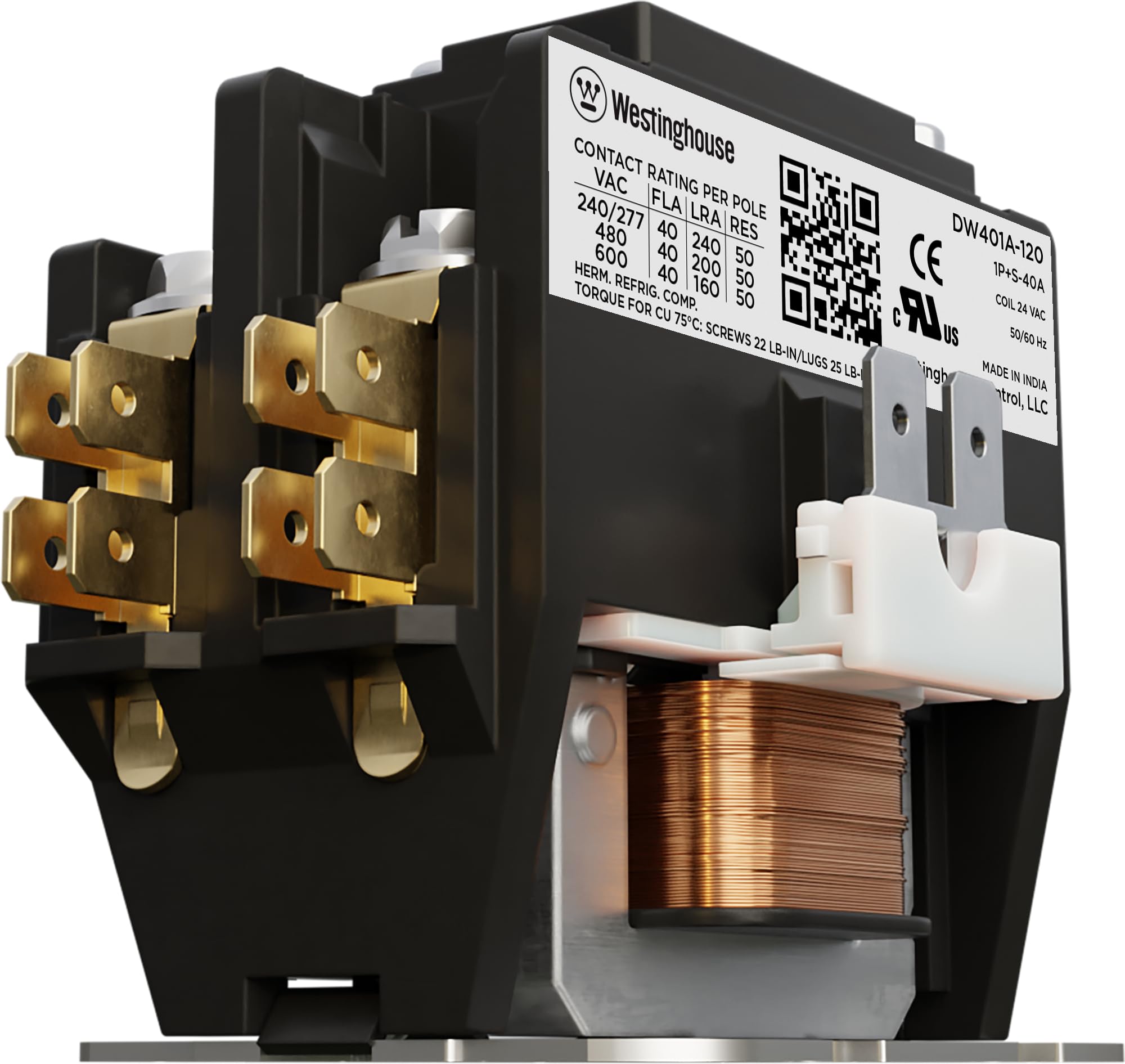 Mua Westinghouse AC Contactor, 1 Pole, 40 Amp, 24V Coil, Line Lugs ...