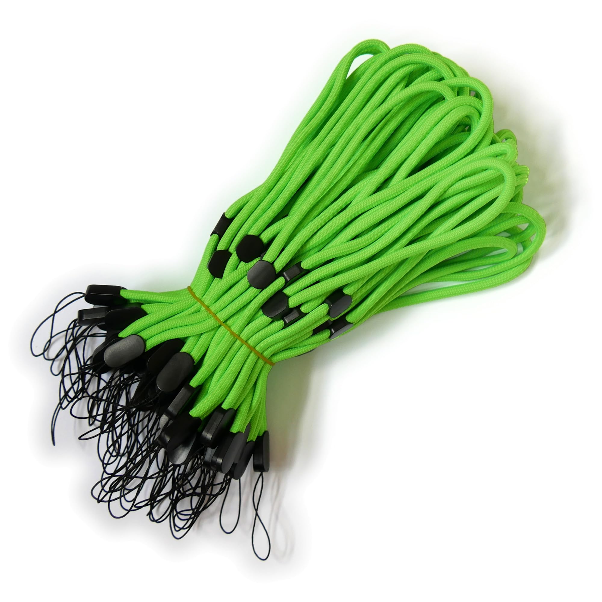 trage.band Short Adjustable Extra Strong Wrist Strap Long adjustable, individually Neon Green