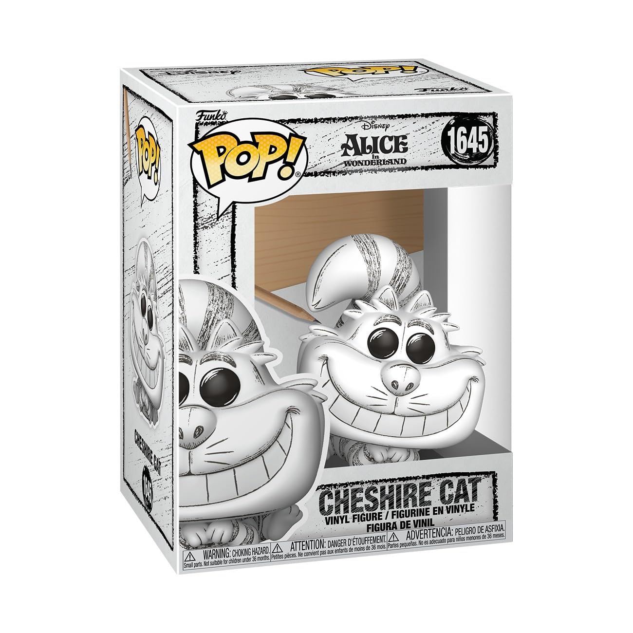 Funko Pop! Disney: Sketched - Alice in Wonderland - Cheshire Cat - Collectable Vinyl Figure - Gift Idea - Official Merchandise - Toys for Kids & Adults - Model Figure for Collectors and Display