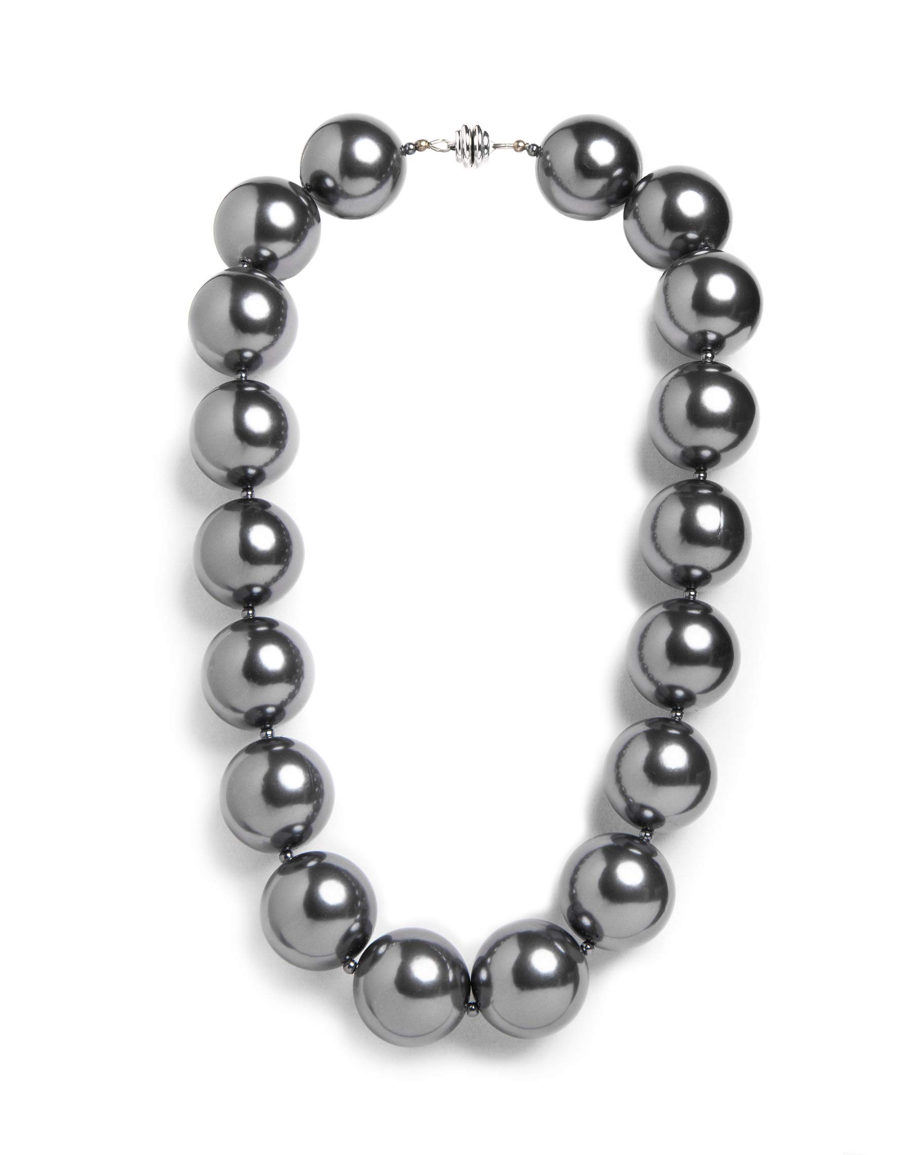 Hot Girls Pearls Sterling Grey 18" Cooling Necklace | Stylish Way To Stay Cool While Looking Hot | FREE Insulated Travel Pouch Included With Every Item.