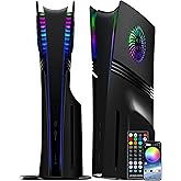 Joso Faceplate for PS5 Pro Disc Edition, Anti-Scratch Dustproof Case Replacement with RGB Ring, Cover Skin Fit for PS5 Pro CD-ROM, Plates for PlayStation 5 Pro Accessories - Disc | 2024