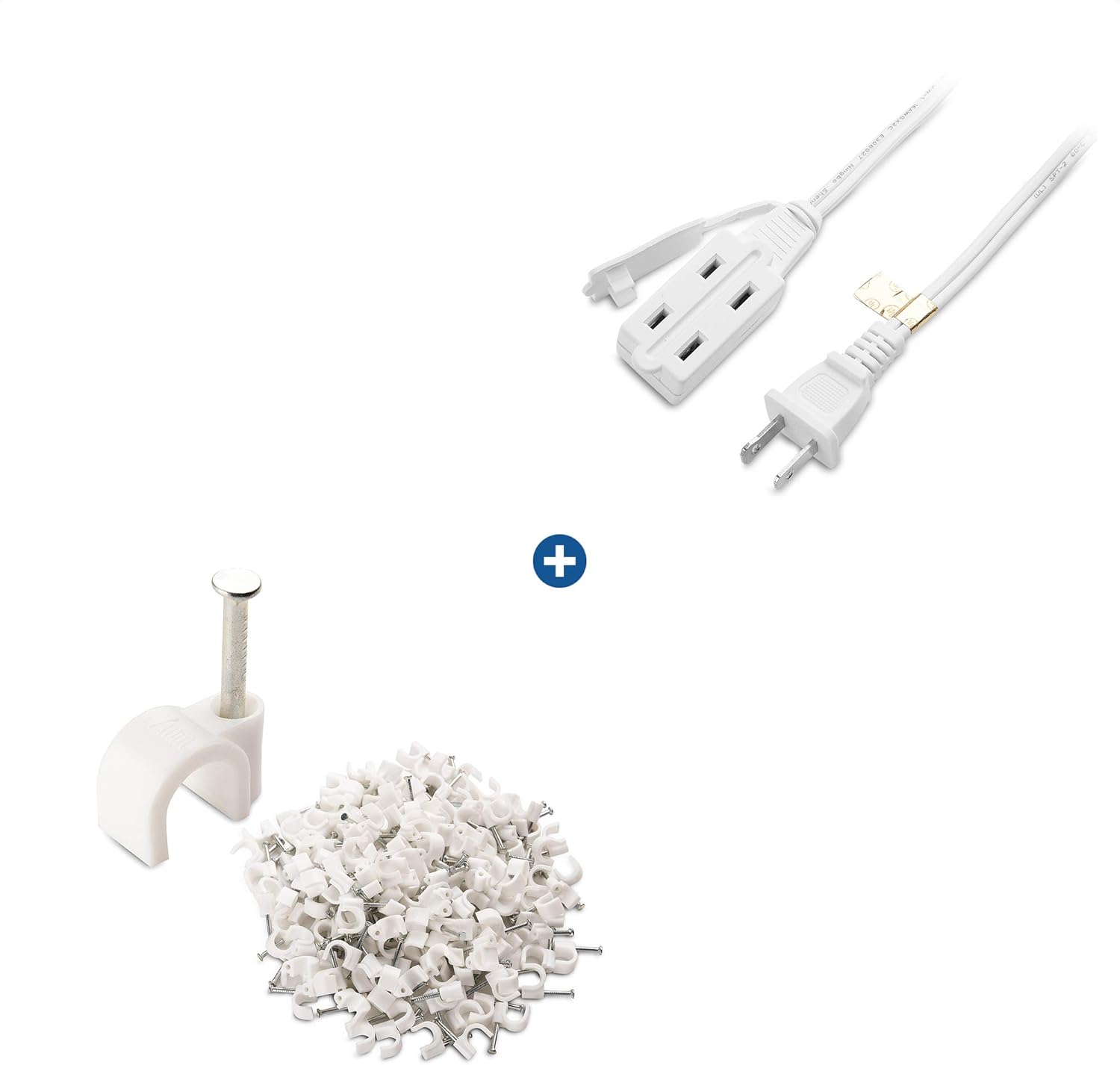 Cable Matters 16 AWG 2 Prong Extension Cord (3 Outlet