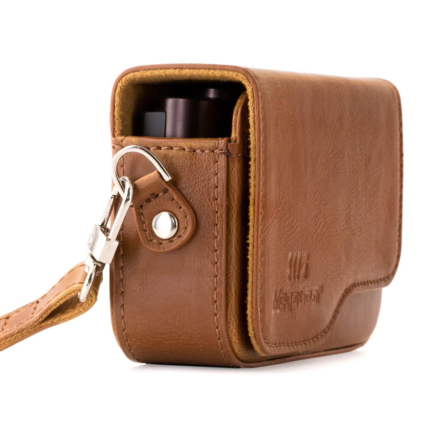 MegaGear MG1265 Leather Camera Case with Strap for Leica C Type 112 - Light Brown