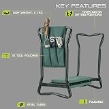 Garden Gear Folding Garden Kneeler Seat Stool with Tool Bag 3 in 1 view 3