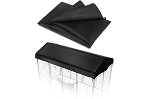 PawGiant Outdoor Dog Kennel Cover, 600D Waterproof UV-Resistant Dog Enclosure Cover Replacement for 8x4ft Crate Outside