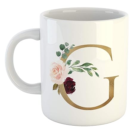 My Digital Print Tazza Mug Con Iniziale Lettera G Stile
