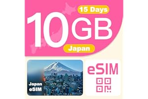 GENERIC Japan Travel eSIM Card – 15 Day 10GB Prepaid Data Plan| 4G LTE High-Speed Data + Unlimited Slow Data | Hotspot Supported | Local Carrier | No Contract & SIM Card Needed | for Unlocked iOS & Android