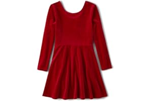 The Children's Place Girls Printed Skater Dress, Long Sleeve