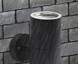 Long Life Lamp Company Black Stainless Steel Up Down Outdoor Wall Light IP65 view 2