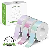 NELKO P21 Genuine Adhesive Colorful Starry Sky Patterns Paper 14x40mm (0.55"x1.57") 180 Labels/Roll, 3 Roll, for Home Office School Organization, Gift for Decoration, Compatible with P21 Label Maker