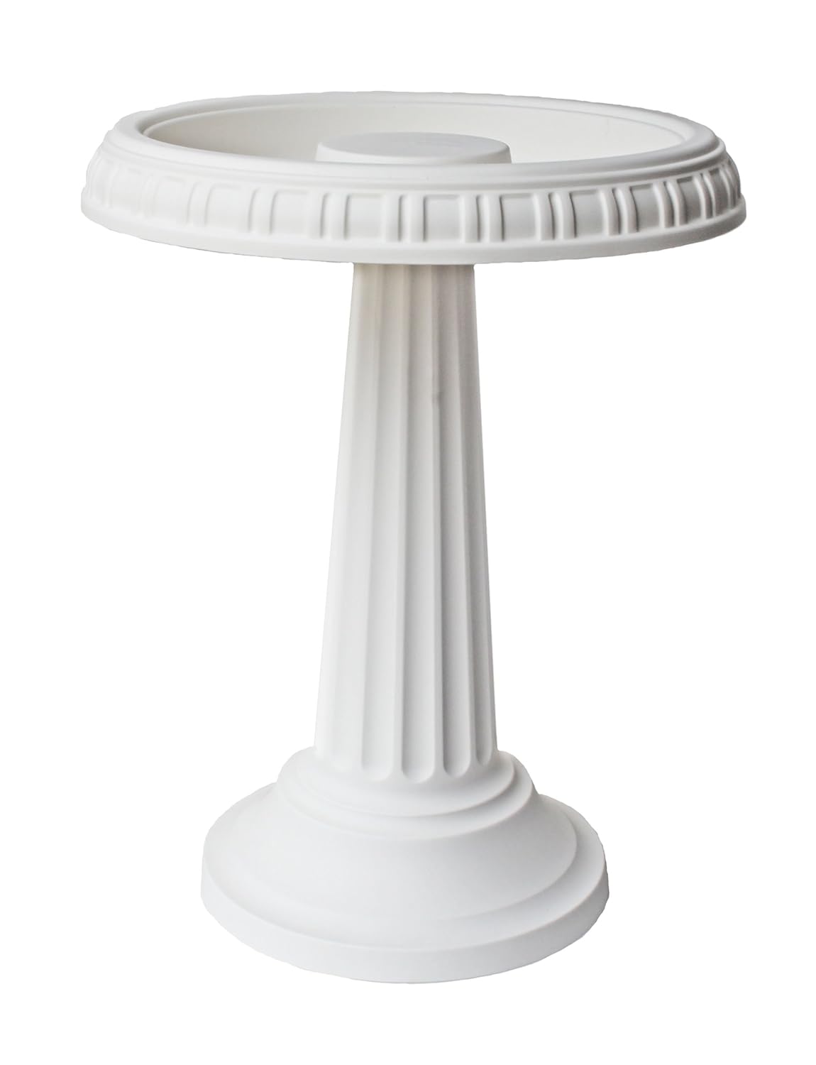 Bloem Grecian Bird Bath with Pedestal, 24" x 19", White (BB2-10)