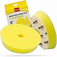 Maxshine 5.2" Universal High Foam Polishing Pad with Hole - Removes Heavy Swirl Marks, Scratches, & Oxidation - Professional Detailing Supplies