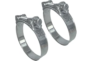 Bekelan T-Bolt Hose Clamps,92-97mm Heavy Duty Adjustable Tube Clamps, 304 Stainless Steel and Wide Band for 3.75 Pipe Repair 