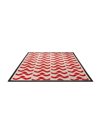 Esprit Teppiche Moderner Designer Teppich Bauhaus Orange 70x140 Cm