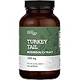 Earth Harmony Organic Turkey Tail Mushroom Capsules (1200mg Pure Extract) - Superfood Mushroom Supplement Helps Support Brain Health - Premium Powder Extract - 120 Capsules (2-Month Supply)