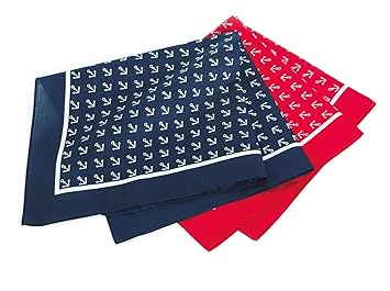 Vierecktuch, 70x70cm, Anker