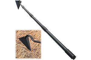 Garden Hoe, 150cm Triangle Warren Hoes for Cutting Trenches, Digging, Loosen The Soil, Weeding, Heavy Duty Hoe Garden Tool wi